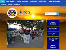 Tablet Screenshot of cityofhuron.com